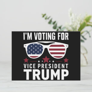 Convite Voto Para A Eleição Do Vice-Presidente Trump 2024