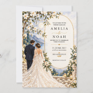 Convite Votos ao Luar Casamento Magnólia