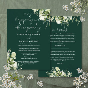 Convite Votos de Casamento da Festa Verde para Sempre