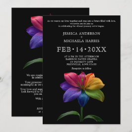 Convite 🌈 Votos Technicolor Casamento
