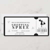 Voucher de Compras Minimalista Ousado