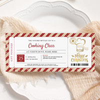 Voucher de Presente de Natal de Aulas de Culinária