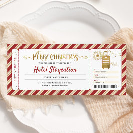 Convite Voucher de Presente de Natal para Estadia de Reser