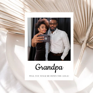 Convite Vovô, Você Me Levará Ao Altar Pai 