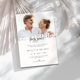 Convite Vow Renewal Invitation - We Still Do with Photo