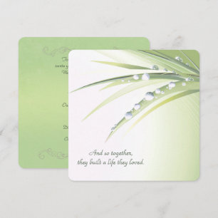 Convite Vow Renewal Wedding gotas