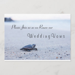 Convite Vow Renewation Sea Turtle