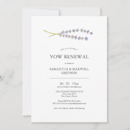 Convite Vow Reneways Invtions Watercolor Lavanda
