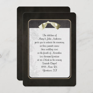 Convite Vow Renewer Black Frame