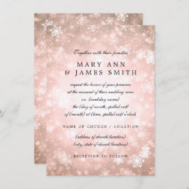 Convite Vow Renewer Winter Wonderland