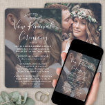 Convite Vow Renewing Photo and White Text Sequel Weding<br><div class="desc">Convide familiares e amigos para testemunhar que você diz "Eu faço" novamente com um convite elegante para a cerimônia de renovação de votos. Toda a formulação é simples de personalizar para qualquer tipo de celebração de casamentos, como um sequel casamento ou uma recepção de aniversário. Personalize com os detalhes de...</div>