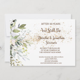 Convite Vows de renovação do aniversário de casamento de p