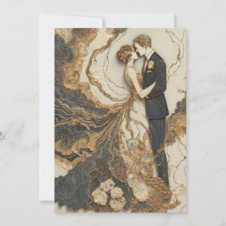 Convite Vows Marbled | Linhas Chic