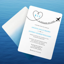 Voyage of Love Airplane Route Destination Wedding