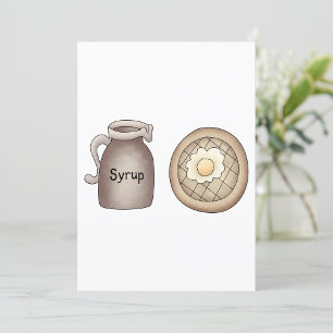 Convite Waffles E Xarope De Maçal