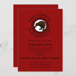 Convite Waitangi Day Can Edit Text Nova Zelândia