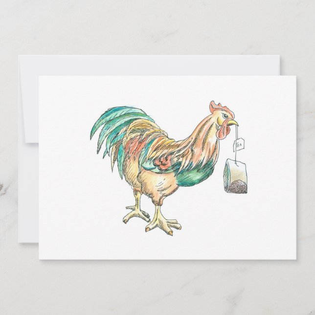 Convite Wake Up WIth Tea (Frente)