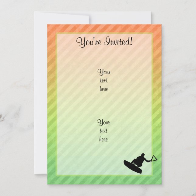 Convite Wakeboarder (Frente)