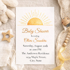 Convite Warm Horizon Sunrise Design