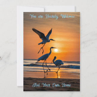 Convite Warm Welcome Invitation Card – Elegant Custom