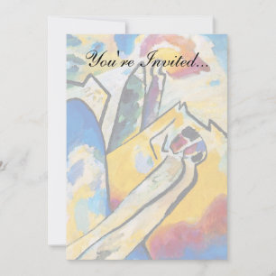 Convite Wassily Kandinsky Composição Quatro - Abstrato Art