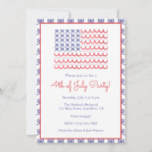 Watercolor 4º de julho Bandeira Arco Americana Pat