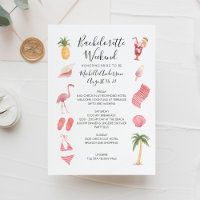 Watercolor Beach Bachelorette Weekend Itinerary