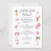 Watercolor Beach Bachelorette Weekend Itinerary