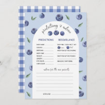 Watercolor Blueberry Prediction Advice Baby Show