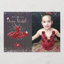 Watercolor Burgundy Tutu Dance Considerando