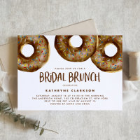 Watercolor Chocolate Sprinkle Rosquinhas Bridal Br