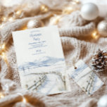 Convite Watercolor Christmas Winter Wonderland<br><div class="desc">Convide seus entes queridos para uma celebração mágica com nosso Convite à Terra Marinha de inverno de Watercolor no Natal! Este belo e trabalhado convite apresenta uma design de aquarela encantadora inspirada por uma serena, terra maravilhosa de neve, fazer a forma perfeita de dar o tom ao seu evento de...</div>