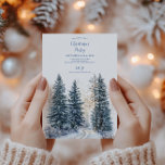 Convite Watercolor Christmas Winter Wonderland<br><div class="desc">Convide seus entes queridos para uma celebração mágica com nosso Convite à Terra Marinha de inverno de Watercolor no Natal! Este belo e trabalhado convite apresenta uma design de aquarela encantadora inspirada por uma serena, terra maravilhosa de neve, fazer a forma perfeita de dar o tom ao seu evento de...</div>