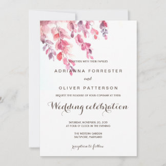 Convite Watercolor Deixa Casamento Chic