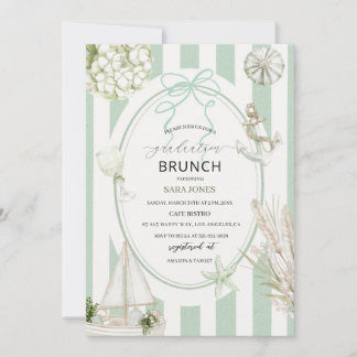 Convite Watercolor Elegant Wildflowers graduatioInvitation