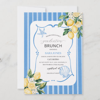 Convite Watercolor Elegant Wildflowers graduatioInvitation