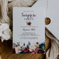 Watercolor - Fall Floral Surprise Party Ilustrada