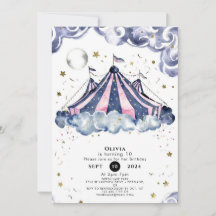 Watercolor Fescus Circus Birthday