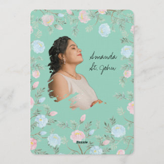 Convite Watercolor Floral Baby Shower Invitation