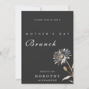 Convite Watercolor Floral Dia de as mães Brunch