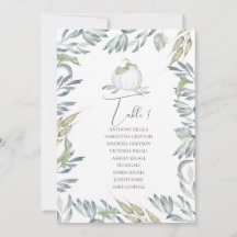 Watercolor Green Deixa Mesa De Casamento