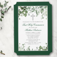 Watercolor Ivy Ferns Sage Green Silver Commune