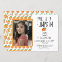 Watercolor Little Halloween Pumpkin Foto