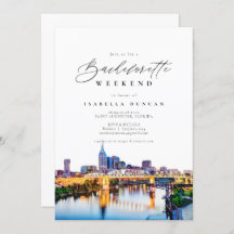 Watercolor Nashville Bachelorette Itinerary e
