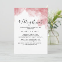 Watercolor Pink Blush & Dourado Wedch Brunch