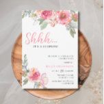 Convite Watercolor Pink Floral 18th Boho Chic Birthday<br><div class="desc">Convites de Aniversário para Adultos | Watercolor Blush Pink Floral 18th Chic Birthday Invitation Este elegante e design chic apresenta um estilo floral cor-de-rosa pincelado verde-floral verde-pincelado rústico tema feminino boho chic e tipografia Script em fundo branco. Personalize o convite com seus detalhes e se quiser reorganizar o estilo e...</div>