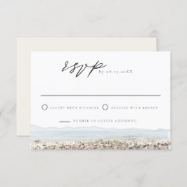 Convite Watercolor San Miguel Mexico RSVP Card
