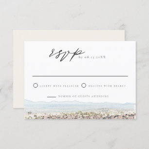Convite Watercolor San Miguel Mexico RSVP Card