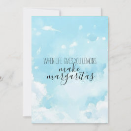 Convite Watercolor Sky Thank You Card
