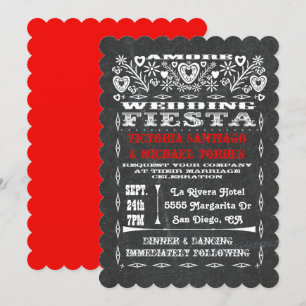 Convite Watercolor Sunset Mexicano Weding Papel Picado